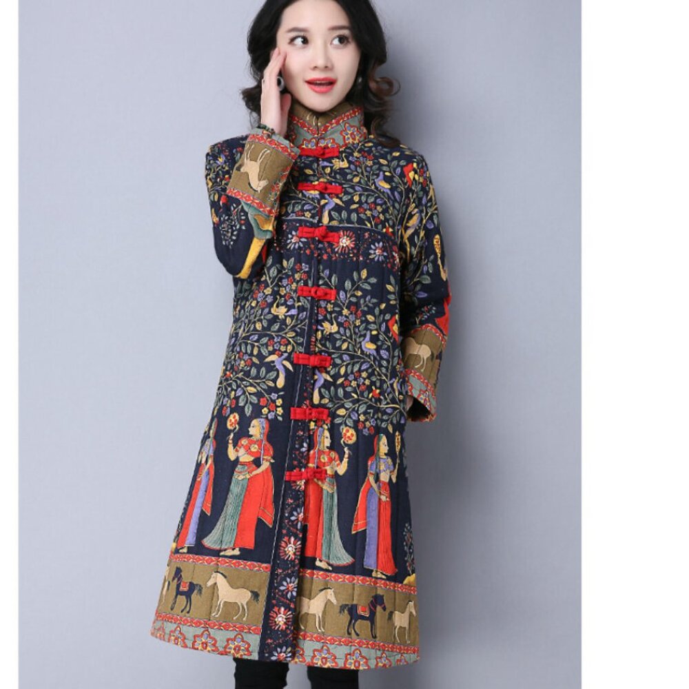 Amazing quilted floral coat